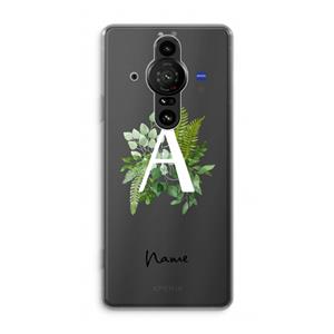 CaseCompany Green Brush: Sony Xperia Pro-I Transparant Hoesje