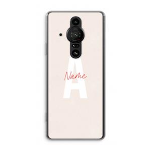 CaseCompany Strawberry Milkshake: Sony Xperia Pro-I Transparant Hoesje