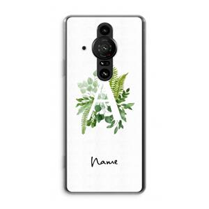 CaseCompany Green Brush: Sony Xperia Pro-I Transparant Hoesje
