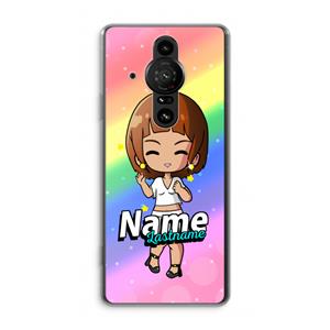 CaseCompany Chibi Maker vrouw: Sony Xperia Pro-I Transparant Hoesje