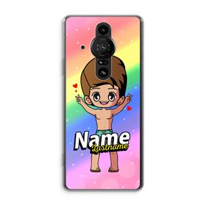 CaseCompany Chibi Maker man: Sony Xperia Pro-I Transparant Hoesje