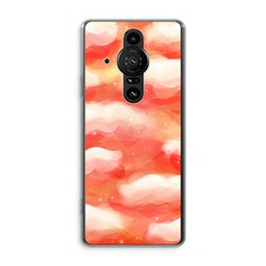 CaseCompany Lichte Wolken: Sony Xperia Pro-I Transparant Hoesje