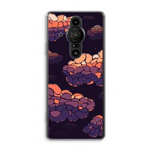 CaseCompany Patroon Wolken: Sony Xperia Pro-I Transparant Hoesje