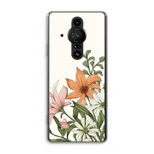 CaseCompany Floral bouquet: Sony Xperia Pro-I Transparant Hoesje