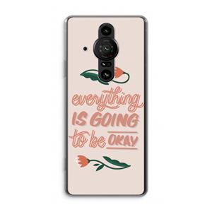 CaseCompany Optimistic flower girl: Sony Xperia Pro-I Transparant Hoesje