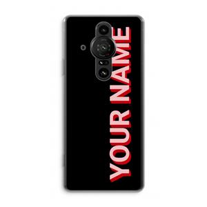 CaseCompany Namecase: Sony Xperia Pro-I Transparant Hoesje