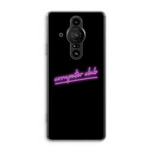 CaseCompany Vice Black: Sony Xperia Pro-I Transparant Hoesje
