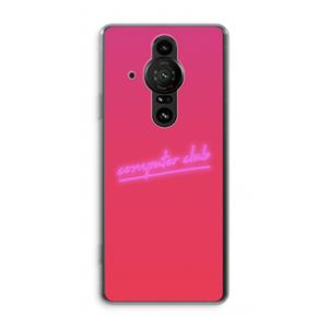 CaseCompany Vice Glow: Sony Xperia Pro-I Transparant Hoesje