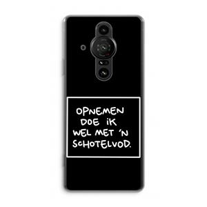 CaseCompany Schotelvod: Sony Xperia Pro-I Transparant Hoesje