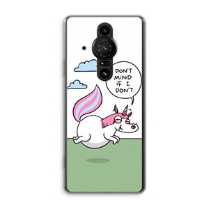 CaseCompany Unicorn: Sony Xperia Pro-I Transparant Hoesje