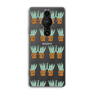 CaseCompany Sansevieria: Sony Xperia Pro-I Transparant Hoesje