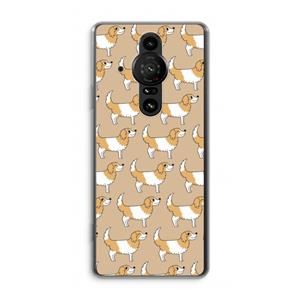 CaseCompany Doggy: Sony Xperia Pro-I Transparant Hoesje