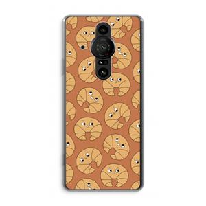 CaseCompany Croissant: Sony Xperia Pro-I Transparant Hoesje