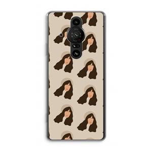 CaseCompany Bonjour mon amour: Sony Xperia Pro-I Transparant Hoesje