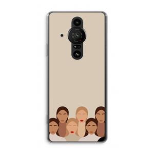 CaseCompany Girls girls girls: Sony Xperia Pro-I Transparant Hoesje