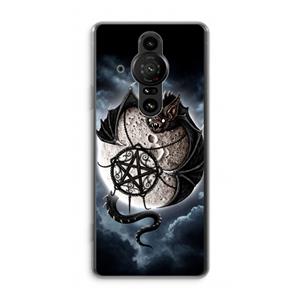 CaseCompany Volle maan: Sony Xperia Pro-I Transparant Hoesje