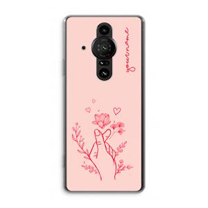 CaseCompany Giving Flowers: Sony Xperia Pro-I Transparant Hoesje