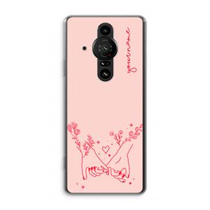 CaseCompany Best Friends: Sony Xperia Pro-I Transparant Hoesje