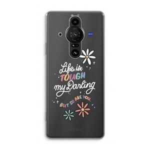 CaseCompany Tough Life: Sony Xperia Pro-I Transparant Hoesje
