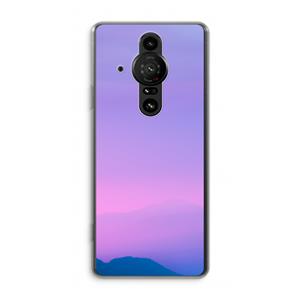CaseCompany Sunset pastel: Sony Xperia Pro-I Transparant Hoesje