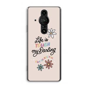 CaseCompany Tough Life: Sony Xperia Pro-I Transparant Hoesje