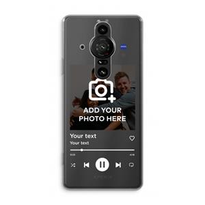 CaseCompany Music Player: Sony Xperia Pro-I Transparant Hoesje