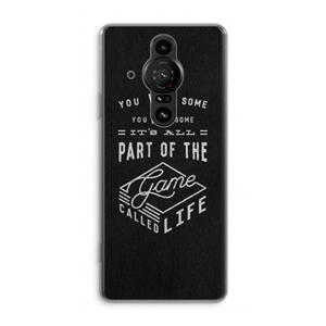 CaseCompany Life: Sony Xperia Pro-I Transparant Hoesje