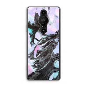 CaseCompany Pastel zwart: Sony Xperia Pro-I Transparant Hoesje