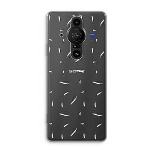CaseCompany Hipster stripes: Sony Xperia Pro-I Transparant Hoesje