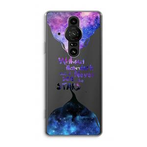 CaseCompany Stars quote: Sony Xperia Pro-I Transparant Hoesje