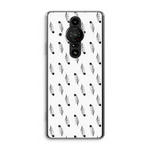 CaseCompany Pluimen: Sony Xperia Pro-I Transparant Hoesje