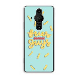 CaseCompany Always fries: Sony Xperia Pro-I Transparant Hoesje