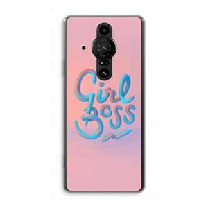 CaseCompany Girl boss: Sony Xperia Pro-I Transparant Hoesje