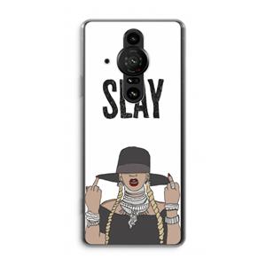 CaseCompany Slay All Day: Sony Xperia Pro-I Transparant Hoesje