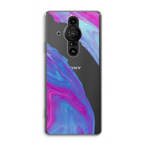 CaseCompany Zweverige regenboog: Sony Xperia Pro-I Transparant Hoesje