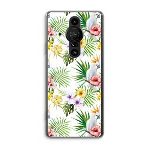 CaseCompany Gele kuif: Sony Xperia Pro-I Transparant Hoesje