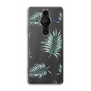 CaseCompany Simple leaves: Sony Xperia Pro-I Transparant Hoesje