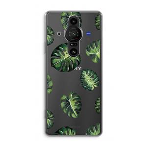CaseCompany Tropische bladeren: Sony Xperia Pro-I Transparant Hoesje