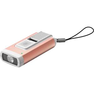 Ledlenser K6R rose gold Sleutelboslamp werkt op een accu LED Met USB-poort 400 lm 30 g