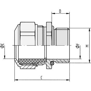 LAPP 52032665 SKINDICHT SM CRNI M 50X1,5 Gegenmutter M50 Nickel, Stahl Nickel 10St.