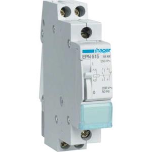 Hager Latching relay 1nc+1no 230v