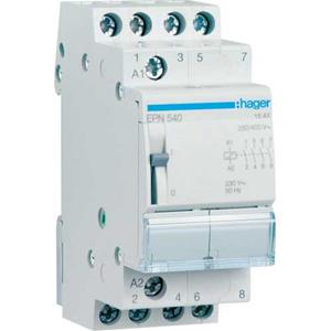 Hager Latching relay 4no 230v