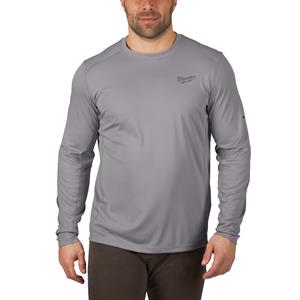 Milwaukee WWLSG-M | Warm weather long sleeve shirt grijs - 4933478189 - 4933478189