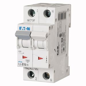 Eaton installatieautomaat 1 PLZ 6, 2 polen, 2 polen (totaal), kar C -