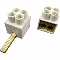 SEP Aansluitklem dubbel max 2x16mm² grijs  DT 2115900050 voor automaten 1 module breed Max 80A