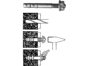 Doorsteekanker S-KA m16 x 208mm dikte 95mm