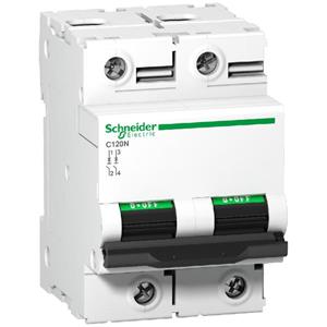 schneiderelectric SE inst aut, inbouwdiepte 44mm, kar C, 2 polen (totaal)