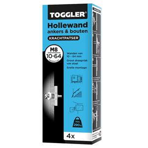 Toggler M8 - 4 Hollewand Anker - 10 - 64mm (4st)