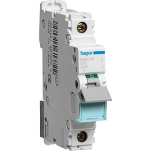 Hager NDN116 NDN116 Leitungsschutzschalter 1polig 16A 400V