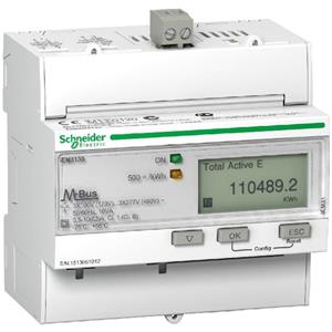 Schneider Electric Kwh meter 63a 3p+n 63a mbus mid